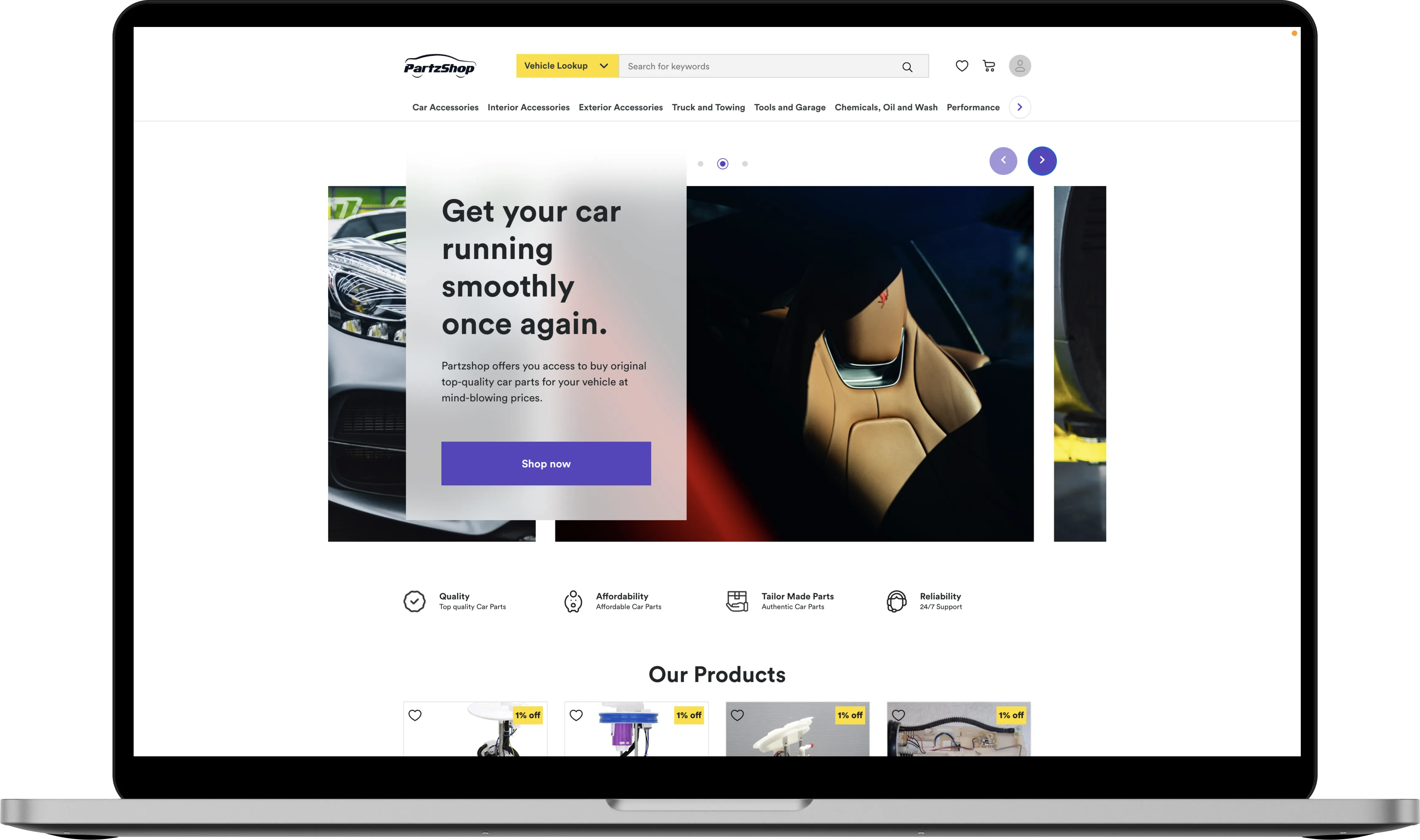 Partzshop icon display